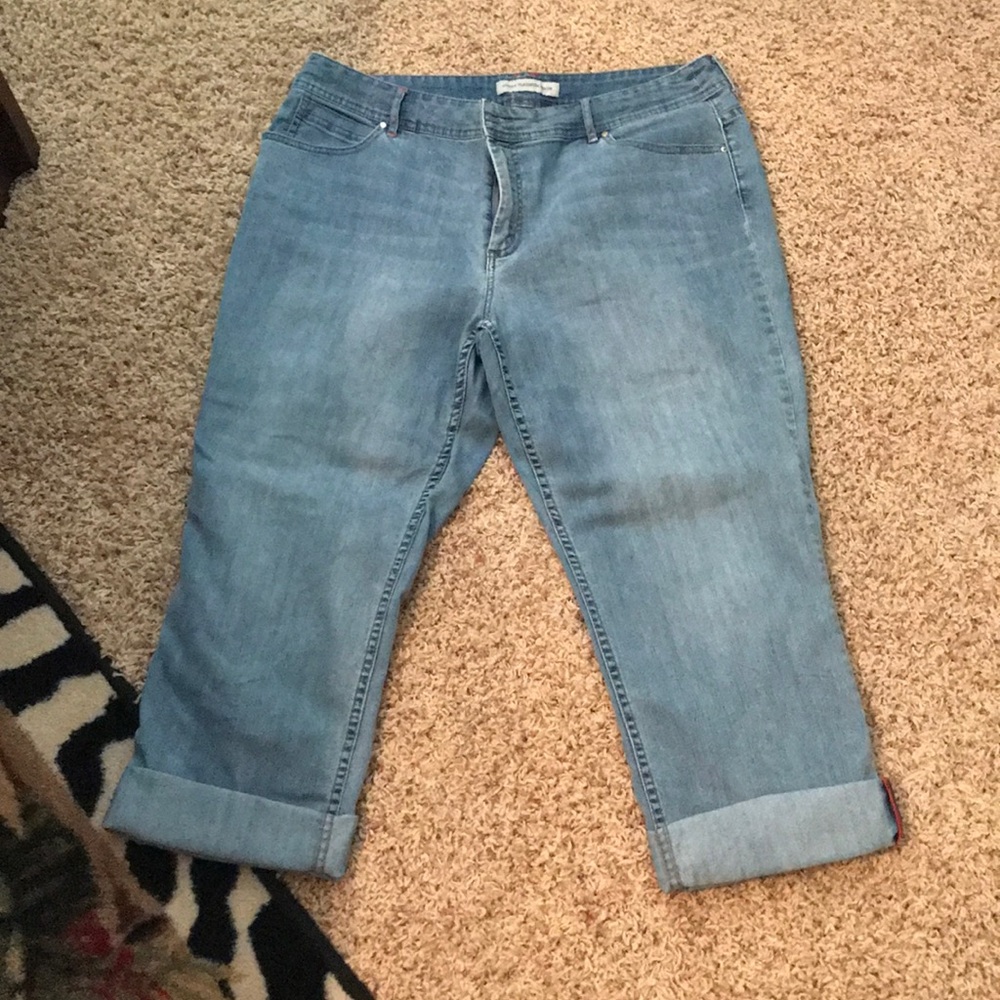 Denim capris